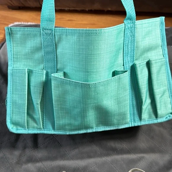 Thirty One Stampin For Fun Craft Bag Tote Green - Picture 3 of 9